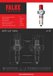 Filtr s reduktorem tlaku FALKE WFR mini 3/8"