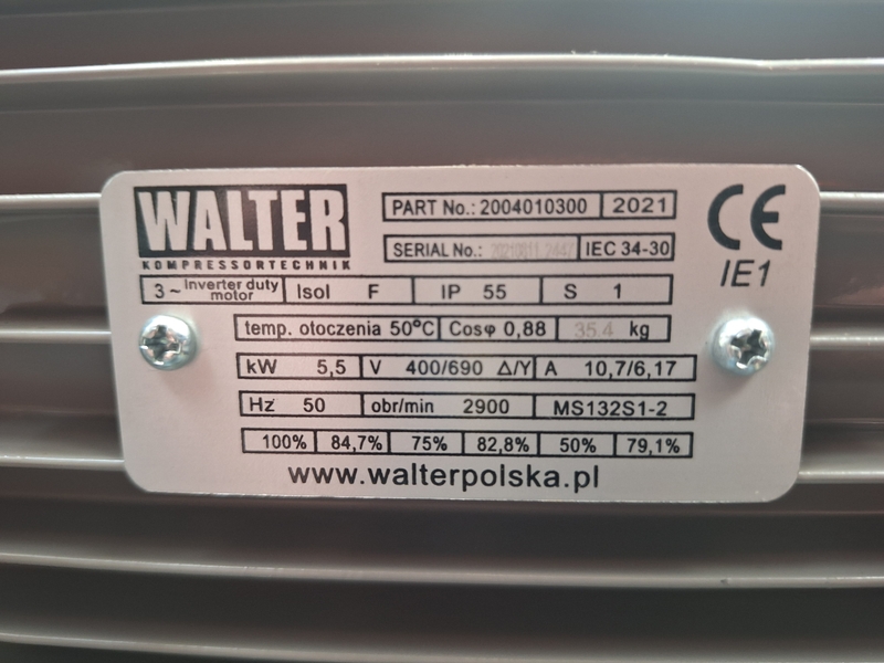 Pístový kompresor WALTER WK 900-7,5/500